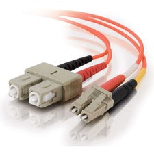C2G Fiber Optic Duplex Patch Network Cable 32.81 ft Fiber Optic Network Cable for Network Device, ATM - First End: 2 x LC Network - Male - Second End: 2 x SC Network - Male - Patch Cable - 62.5/125 &micro;m - Orange - 1 Each - TAA Compliant