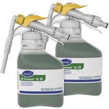Diversey GP Forward General Purpose Cleaner Concentrate - 50.7 fl oz (1.6 quart) - Citrus Scent - Versatile, Rinse-free - Green - 2 / Carton