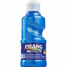 Prang Ready-to-Use Washable Metallic Paint Metallic Blue - 8 fl oz - Washable - 1 Each