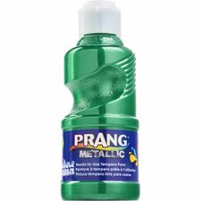 Prang Ready-to-Use Washable Metallic Paint Metallic Green - 8 fl oz - Washable - 1 Each