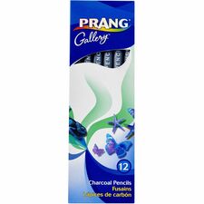 Prang Charcoal Pencils Black Lead - 12 / Pack