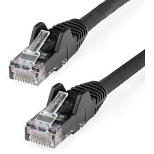 StarTech.com 10ft LSZH CAT6 Ethernet Cable - Black Snagless Patch Cord 10 ft Category 6 Network Cable for Network Device, Server, Router, VoIP Device, PoE-enabled Device, Notebook, Security Camera, NAS, Workstation, Network Card, IPTV - First End: 1 x RJ-