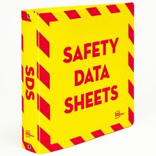 Avery&reg; UltraDuty Ring Binder Letter - 8 1/2" x 11" Sheet Size - 375 Sheet Capacity - 3 1/2" Spine Width - 3 x 1.50" Ring(s) - Fastener(s): Slant Ring - Pocket(s): 0 - Polypropylene - Red, Yellow - Durable, Flexible, Water Resistant, Abrasion Resistant