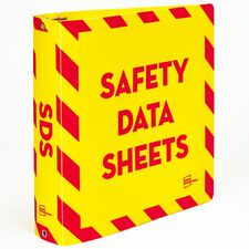 Avery&reg; UltraDuty Ring Binder Letter - 8 1/2" x 11" Sheet Size - 530 Sheet Capacity - 3 1/10" Spine Width - 3 x 2" Ring(s) - Fastener(s): Slant Ring - Pocket(s): 0 - Polypropylene - Yellow, Red - Durable, Flexible, Water Resistant, Abrasion Resistant,