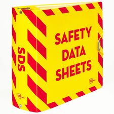 Avery&reg; UltraDuty Ring Binder Letter - 8 1/2" x 11" Sheet Size - 735 Sheet Capacity - 4 45/64" Spine Width - 3" Ring(s) - Fastener(s): Slant Ring - Pocket(s): 0 - Polypropylene - Yellow, Red - Durable, Heavy Duty, Flexible, Water Resistant, Abrasion Re