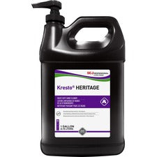 SC Johnson Super Heavy Duty Hand Cleanser Fresh Citrus Scent - 1 gal - Pump Bottle Dispenser - Soil Remover, Grease Remover, Asphalt Remover, Adhesive Remover - Industrial, Hand, Automotive - Clear - Heavy Duty, Non-abrasive, Non-toxic, Silicone-free, Bio