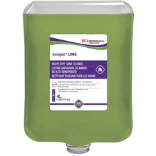 SC Johnson Dispenser Refill Hand Soap Cartridge Lime Scent - 1.06 gal - Soil Remover, Dirt Remover, Grime Remover, Oil Remover, Grease Remover - Industrial - Moisturizing - Green - Heavy Duty, Fast Acting, Non-abrasive, Solvent-free, Biodegradable, Silico