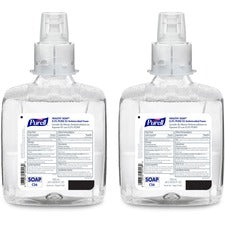 PURELL&reg; CS6 PCMX Antimicrobial E2 Hand Foam Light Floral Scent - 1.27 quart - Kill Germs, Bacteria Remover, Soil Remover, Oil Remover - Food Processing Industry, Hand - Dye-free, Fragrance-free, Hygienic - 2 / Carton