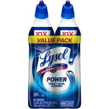 Lysol Toilet Bowl Cleaner 24 oz (1.50 lb) - Atlantic Fresh Scent - Disinfectant - Blue Bottle - 2 / Pack
