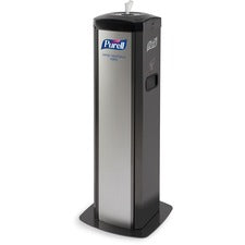 PURELL&reg; DS360 Hand Sanitizing Wipes Station Steel - Black - Durable - 1 / Carton