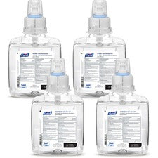 PURELL&reg; VF PLUS Hand Sanitizer Gel Refill Clean Scent - 1.27 quart - Kill Germs, Bacteria Remover - Hand, Restaurant, Cruise Ship - Quick Drying, Fragrance-free, Dye-free, Hygienic - 4 / Carton