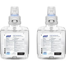 PURELL&reg; VF PLUS Hand Sanitizer Gel Refill 1.27 quart - Kill Germs, Bacteria Remover - Hand, Restaurant, Cruise Ship - Quick Drying, Fragrance-free, Dye-free, Hygienic - 2 / Carton