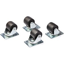StarTech.com Wheel/Caster Set 2" Diameter - 552.50 lb Load Capacity - Plastic, Rubber, Steel - Black, Silver - 4 / Set