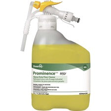 Diversey Prominence Heavy Duty Floor Cleaner Concentrate - 169.1 fl oz (5.3 quart) - Fruity, Citrus Scent - Heavy Duty, Rinse-free, pH Neutral, Dilutable, Film-free - Yellow - 1 / Carton