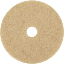 3M Natural Blend Tan Pad 3500 Round27" Diameter x 1" Thickness - Floor, Burnishing - Hard, Linoleum, Sheet Vinyl, Vinyl Composition Tile (VCT), Marble, Terrazzo, Concrete Floor - 1500 rpm to 3000 rpm Speed Supported - Scratch Remover, Washable, Reusable,