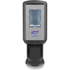 PURELL&reg; CS6 Hand Sanitizer Dispenser Automatic - 1.27 quart Capacity - Support 4 x C Battery - Wall Mountable, Refillable, Site Window, Locking Mechanism, Touch-free - Graphite - 1 / Carton