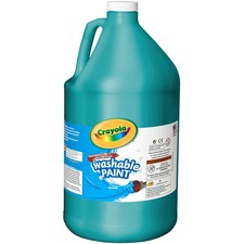 Crayola Washable Paint 1 Color(s) - Turquoise - 1 gal - Washable - 1 Each