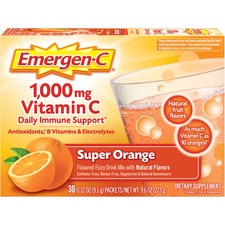 Emergen-C Super Orange Vitamin C Drink Mix For Immune Support - Super Orange - 30/Box - 1 Each