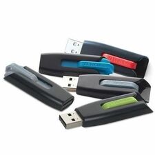 Verbatim 32GB Store 'n' Go V3 USB 3.2 Gen 1 Flash Drive - 5pk - Assorted 32 GB - USB 3.2 (Gen 1) Type A - Assorted - Lifetime Warranty - 5 / Pack