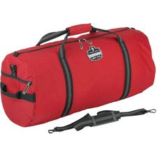 Ergodyne Arsenal 5020 Carrying Case (Duffel) Cell Phone, Headphone, Pen, Key, Gym Gear - Red Wear Resistant, Tear Resistant, Water Resistant, Stain Resistant - 600D Nylon Body - Shoulder Strap, Handle - 14" Height x 14" Width x 35" Depth - Large Size - 1