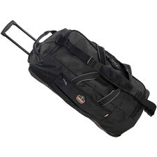 Ergodyne Arsenal 5120 Carrying Case Gear - Black Water Resistant Back, Wear Resistant, Tear Resistant - 1200D Polyester, Nylon Body - Handle, Shoulder Strap, Telescoping Handle - 12.5" Height x 14" Width x 32.5" Depth - Large Size - 1 Each