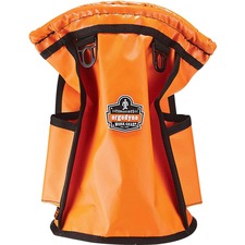 Ergodyne Arsenal 5538 Carrying Case (Pouch) Tools, Cell Phone - Orange Water Proof - Tarpaulin Body - D-ring - 12" Height x 7.5" Width x 7.5" Depth - 1 Each