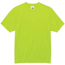 Ergodyne 8089 Non-certified T-shirt 4XL Size - Polyester - Lime