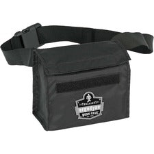 Ergodyne Arsenal 5180 Carrying Case (Waist Pack) Half Mask Respirator - Black 420D Nylon Body - Waist Strap - 6.5" Height x 3.5" Width x 8.5" Depth - 1 Each