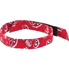 Ergodyne 6705 Evaporative Cool Bandana Red - Acrylic, Polymer