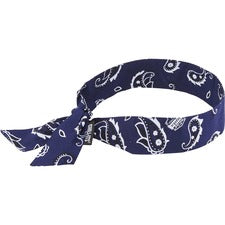 Ergodyne 6700 Cooling Bandana Blue - Cotton, Polymer