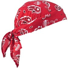 Ergodyne 6710 Evaporative Cooling Hat Red - Acrylic, Polymer