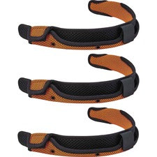 Ergodyne 8984 Hard Hat Sweatband Replacement (3-Pack) Hook & Loop Attachment - Orange - 3 / Pack