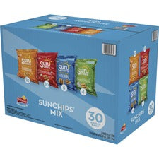 Frito-Lay Sun Chips Variety Pack Mixed - 1 Serving Bag - 1.50 oz - 30 / Box