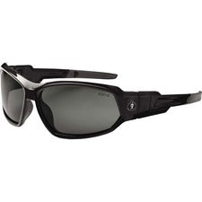 Ergodyne Loki PZ Smoke Safety Glasses Black Frame/Smoke Lens