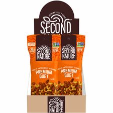 Second Nature Premium Duet Trail Mix Low Sodium, Gluten-free, No Artificial Flavor, No Artificial Color, Preservative-free - Cashew, Almond - 2 oz - 12 / Box