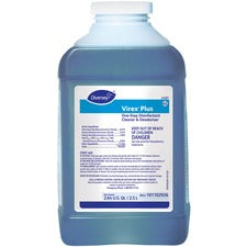 Diversey Virex Plus Disinfectant Cleaner Concentrate - 84.5 fl oz (2.6 quart) - Surfactant Scent - Bactericide, Virucidal, Fungicide, Deodorize - Blue - 2 / Carton