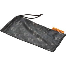 Ergodyne Skullerz 3218 Carrying Case Glasses - Black Scratch Resistant - MicroFiber Body - Embossed Ergodyne Logo Pattern - 0.3" Height x 4.5" Width x 2" Depth - 12 / Carton