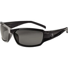 Ergodyne THOR Anti-Fog Smoke Lens Safety Glasses Recommended for: Construction, Carpentry, Woodworking, Landscaping, Boating, Skiing, Fishing, Hunting, Shooting, Sport - Eye Protection - Black - Smoke Lens - Durable, Bendable Frame, Flexible Frame, Break
