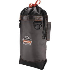 Ergodyne Arsenal 5928 Carrying Case (Pouch) Tools - Gray Drop Resistant, Damage Resistant - 420D Nylon Body - 1680D Ballistic Polyester Exterior Material - Belt Loop, D-ring, Cinch Strap - 13" Height x 5" Width x 10" Depth - 1 Each