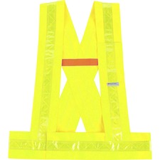 Ergodyne 8140BA Type O Class 1 Breakaway Sash Medium/Large - Polyester - Lime - Pocket, Reflective - 1 Each