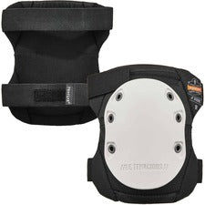 Ergodyne ProFlex 315HL Cap Long Textured Hard Cap Knee Pads White - Foam, 840D Nylon - 2 / Pair