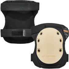 Ergodyne ProFlex 325HL Cap Non-Marring Rubber Cap Knee Pads - Hook and Loop Tan - 840D Nylon, Rubber, Nitrile Butadiene Rubber (NBR) Foam - 2 / Pair