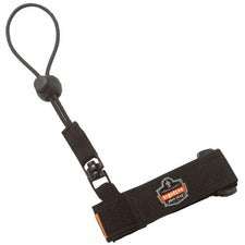 Ergodyne 3115 Wrist Tool Lanyard - 2lbs Adjustable - 2 lb Load Capacity - Small (S)/Medium (M) - Barrel Lock Closure Attachment - 11.3" Height x 1.3" Width x 4" Length - Black - Polyester Webbing - 6 / Carton