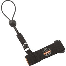 Ergodyne 3115 Wrist Tool Lanyard - 2lbs Adjustable - 2 lb Load Capacity - Large (L)/Extra Large (XL) - Barrel Lock Closure Attachment - 11.3" Height x 1.3" Width x 4" Length - Black - Polyester Webbing - 6 / Carton