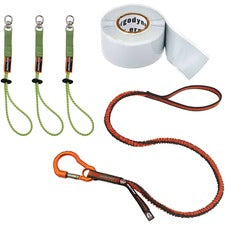 Ergodyne 3182 Tool Tethering Kit - 10lbs / 4.5kg Anodized Aluminum Alloy, Elastic - 1 Each