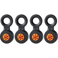 Ergodyne 3740 Hand Tool Attachment Trap - Slips (4-Pack) 0.5" Height x 4" Width - Orange, Black - Acrylonitrile Butadiene Styrene (ABS) - 4 / Pack