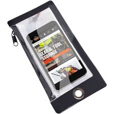 Ergodyne 3760 Plus Clear Phone Pouch and Trap For Smartphone - Clear - Rain Resistant, Snow Resistant, Dirt Resistant, Dust Resistant, Sand Resistant, Drop Resistant, Water Resistant - Tarpaulin - 1 Each