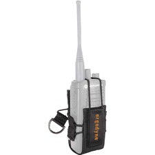Ergodyne 3772 Radio Holster Trap 5" Height x 3" Width - Black - Polyester, Elastic, Cast Zinc Alloy - 1 Each