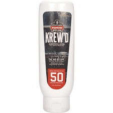 Ergodyne 6351 SPF 50 Sunscreen Lotion Lotion - 8 fl oz - Non-fragrance - SPF 50 - Skin - UVA Protection, UVB Protection, Water Resistant, Lightweight, Non-greasy, Absorbs Quickly, Paraben-free, Phthalates-free, Hypoallergenic, Fragrance-free, Sweat Resist
