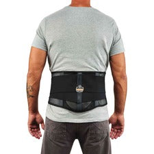 Ergodyne ProFlex 1051 Mesh Back Support with Lumbar Pad Black - Mesh Fabric - 1 Each
